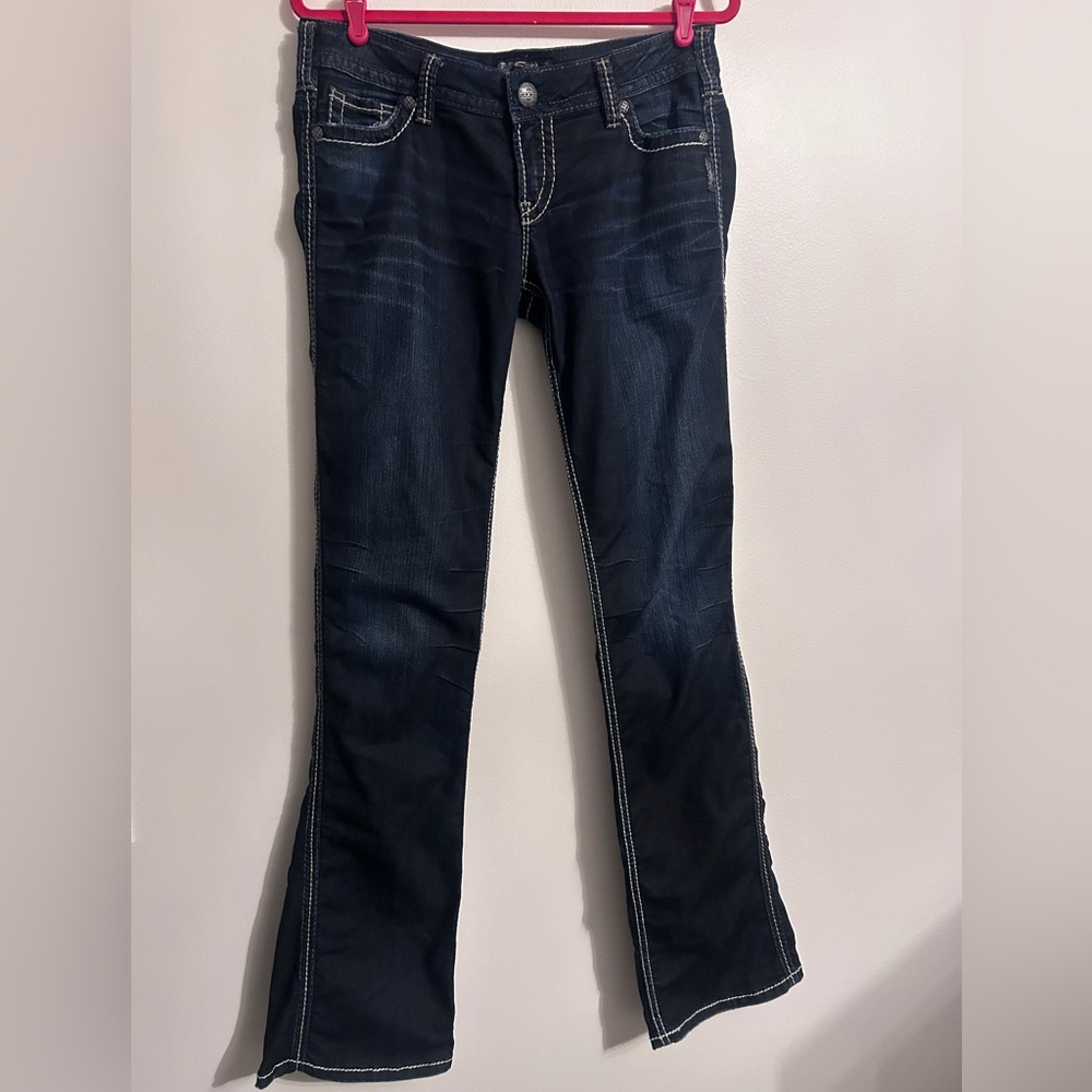 Women’s Jeans Long Inseam Low Rise Tall Flares Size 31
